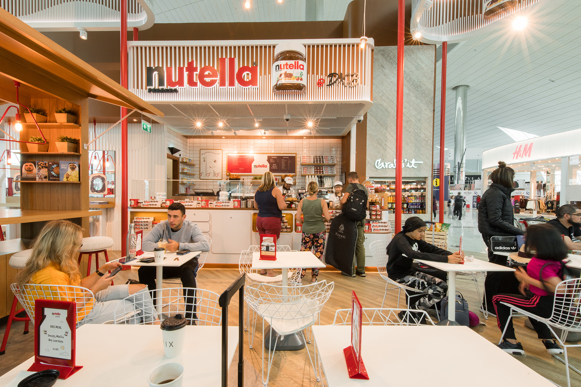 Nutella airport café design