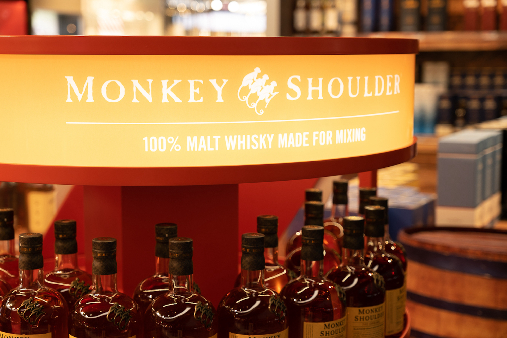 Monkey Shoulder airport brand activation
